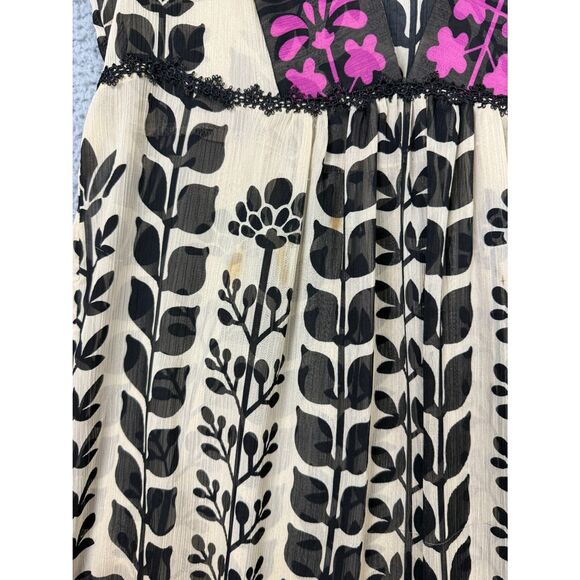 Coco & Chase Sheer Chiffon Tunic Top Women M Boho Layering Resort Vacation - Picture 4 of 8